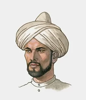 Images Dated 18th December 2009: Illustration of man wearing turban