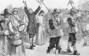 Knickers Prints: Illustration of Mary Dyer, William Robinson