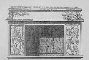 Fixdate Prints: Illustration Of Mayan Altar In Yucatan