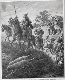 Exile Prints: Illustration of Migrating Germans