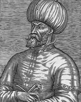 Turkish Prints: Illustration Of Mohammed II Of Turkey