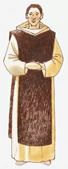 Images Dated 29th June 2011: Illustration of monk