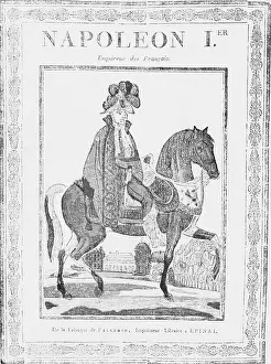 Illustration of Napoleon I on a Horse