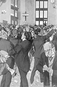 Stock Exchange Prints: Illustration of New York Stock Exchange