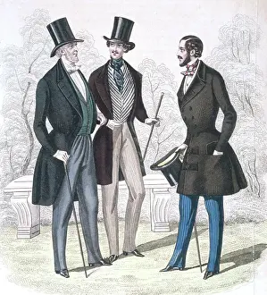Illustration of Nineteeth Century Men's Fashions