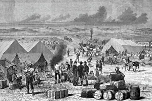 Unpaved Road Prints: Illustration of Pacific Railroad Production