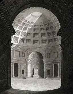 Niche Prints: Illustration Of The Pantheon Interior