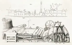 Illustration of Paper Making Machine