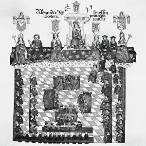 Crusader Prints: Illustration Of Parliament Of Edward I