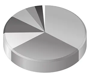 Infographic Prints: Illustration of pie chart