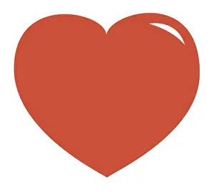 Illustration of pink heart shape symbol