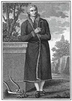 Friedrich Schiller Prints: Illustration of Poet Friedrich Schiller Outdoors