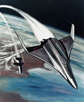 Planet Prints: Illustration of Proposed Space Shuttle
