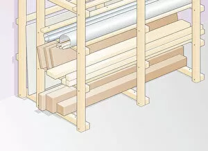 Choice Gallery: Illustration of rack used for storing wood