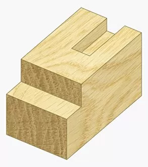 Images Dated 19th October 2010: Illustration of rebate or joint in wood