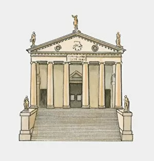Images Dated 13th October 2009: Illustration of renaissance portico