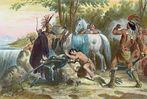 Protecting Prints: Illustration of the Rescue of John Smith by Pocahontas