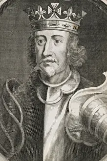 Richard I Prints: Illustration of Richard the Lionheart as King of England