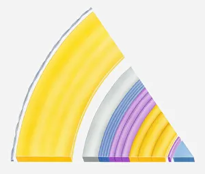 Images Dated 8th April 2010: Illustration of the rings of Saturn