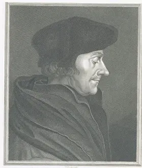 Northern Renaissance Prints: Illustration of Scholar Erasmus Desiderius
