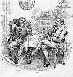 Illustration Seated Jefferson & Madison