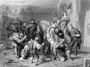 Prints of Drawing of The Seven Ages of Man Discover the beauty and mystery of the medieval era: Illustration of the Seven Ages of Man