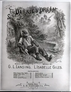 Racism Prints: Illustration From Sheet Music Cover