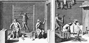 Workshop Prints: Illustration Of Shoemaker'S Workshop