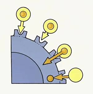 Illustration showing cholesterol molecules passing from blood cells into body cell membrane to regulate blood cholesterol level
