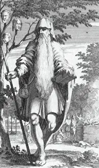 Terror Prints: Illustration Showing a Sacrificial Sorcerer at Ritualistic Site