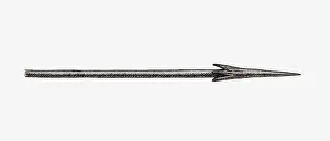 Weaponry Prints: Illustration of a spear