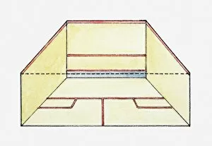 Illustration of squash court