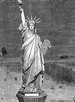 Illustration Of Statue Of Liberty
