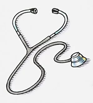 Images Dated 26th April 2010: Illustration of stethoscope