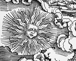 Illustration Of The Sun With A Face