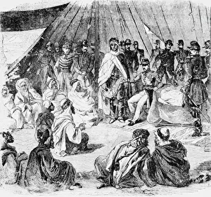 Historical Theme Prints: Illustration of Surrender of Berber People to French