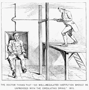 Mental Illness Prints: Illustration of a Swing to Treat Depression