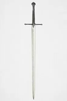 Illustration, sword with black hilt