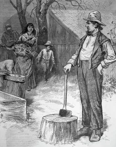 New England Prints: Illustration Of Thanksgiving In N.E