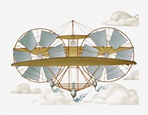 Images Dated 14th June 2011: Illustration of Thomas Moys tandem-wing monoplane Aerial Steamer, 1875
