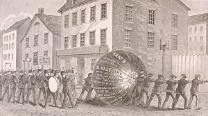Representing Gallery: Illustration Of Tippecanoe Procession, MD, 1840