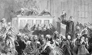 Illustration of the Trial of Peter Zenger In New York