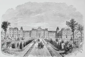Poughkeepsie Prints: Illustration of Vassar College