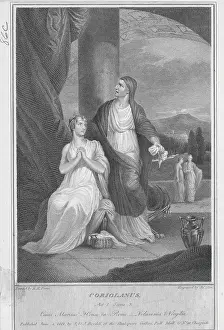 Illustration of Volumnia and Virgilia