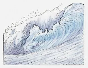 Images Dated 11th June 2010: Illustration of waves breaking