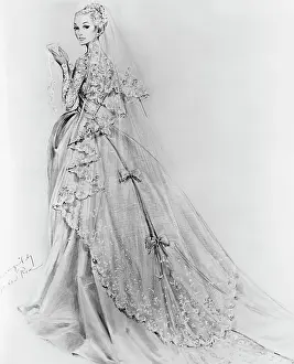 Illustration of Wedding Gown