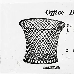Illustration Of Wire Office Trash Basket