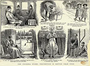 Illustrations of Cholera-Prevention Methods