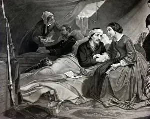 Injury Prints: Illus.;Women Caring For Soldiers In Atti