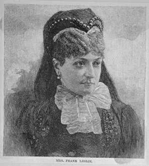 Feminist Prints: Ilustrated Portrait of Mrs Frank Leslie